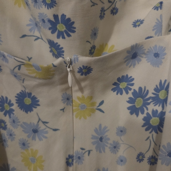 Zara Women's White Floral Sleeveless Mini Dress. Size L Coquette Babydoll Y2k - Picture 7 of 9